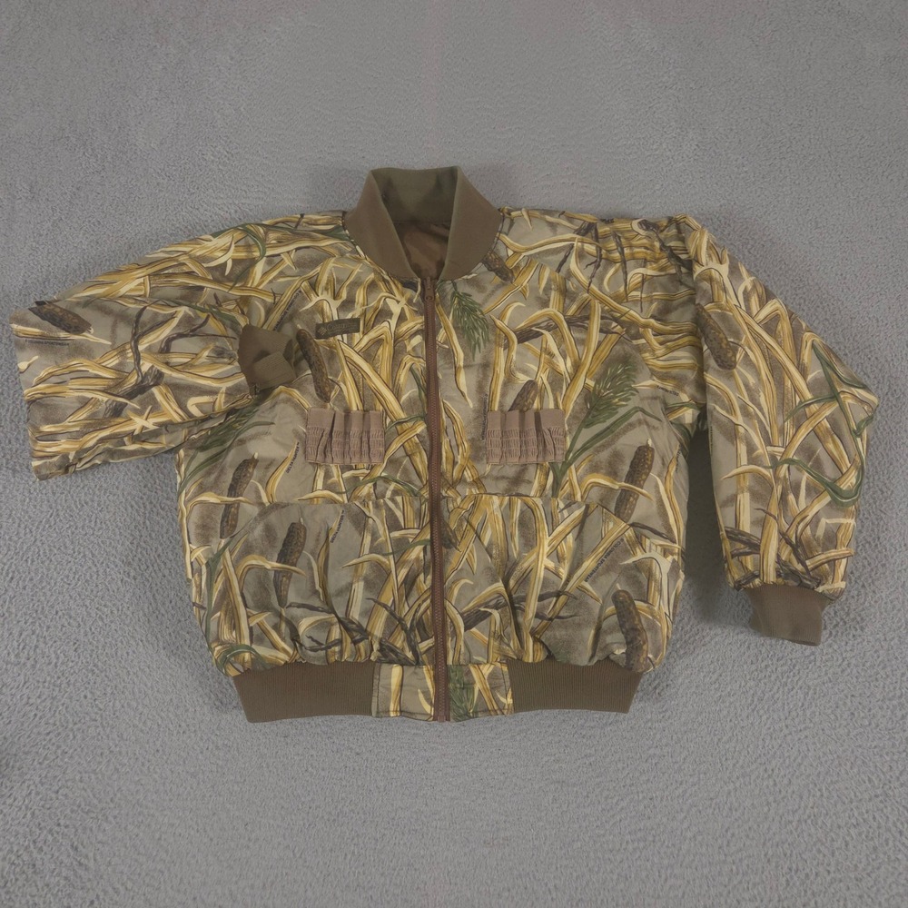 VINTAGE Columbia Jacket Mens XL Multi Reversible Duck Hunting Bomber Camo 90s